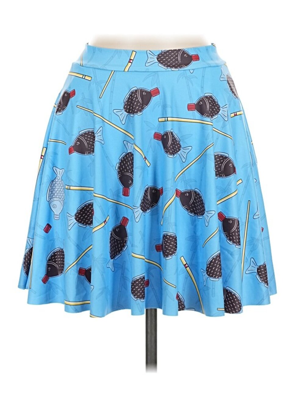 Blackmilk Let's go Fishing Skater skirt with POCKETS, Medium
